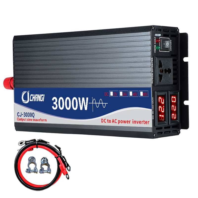 Changi 3000W 12V 24V 48V Dc To Ac 220V Power Inverter Pure Sine Wave