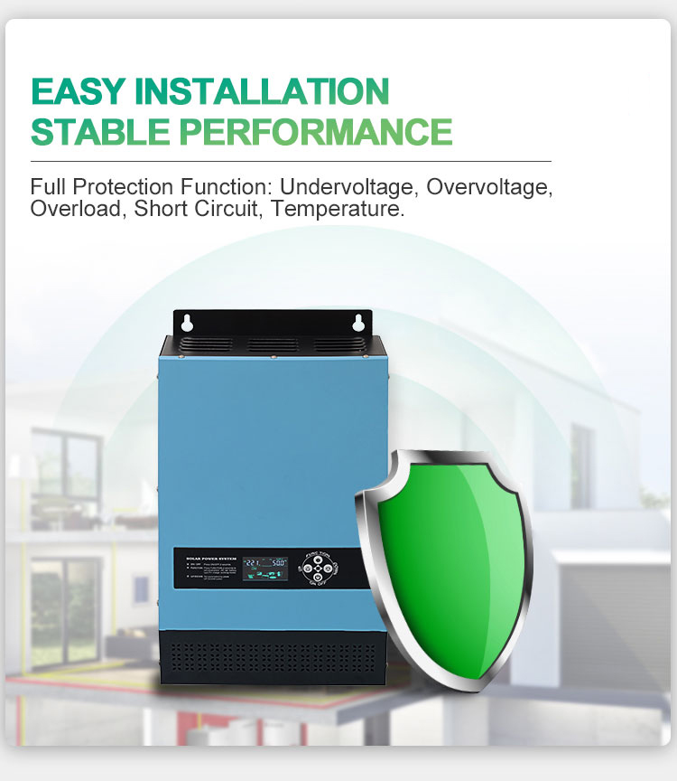 3500W Solar Inverter MPPT Pure Sine Wave 100A Solar Charge Controller ...