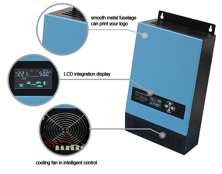 3500W Solar Inverter MPPT Pure Sine Wave 100A Solar Charge Controller ...