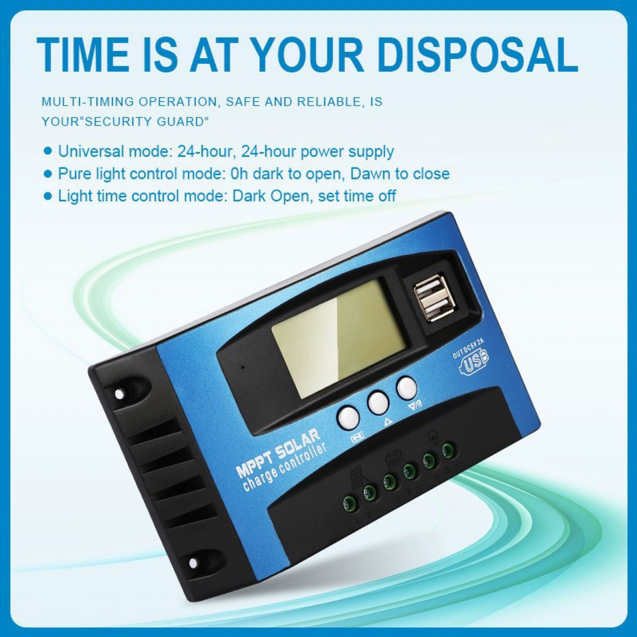 Solar panel controller 12V 24V charging controller dual USB ...