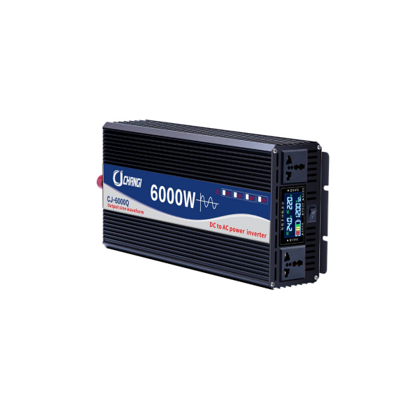 Changi 6000W 12V 24V 48V Dc To Ac 220V hybrid inverter pure sine wave ...