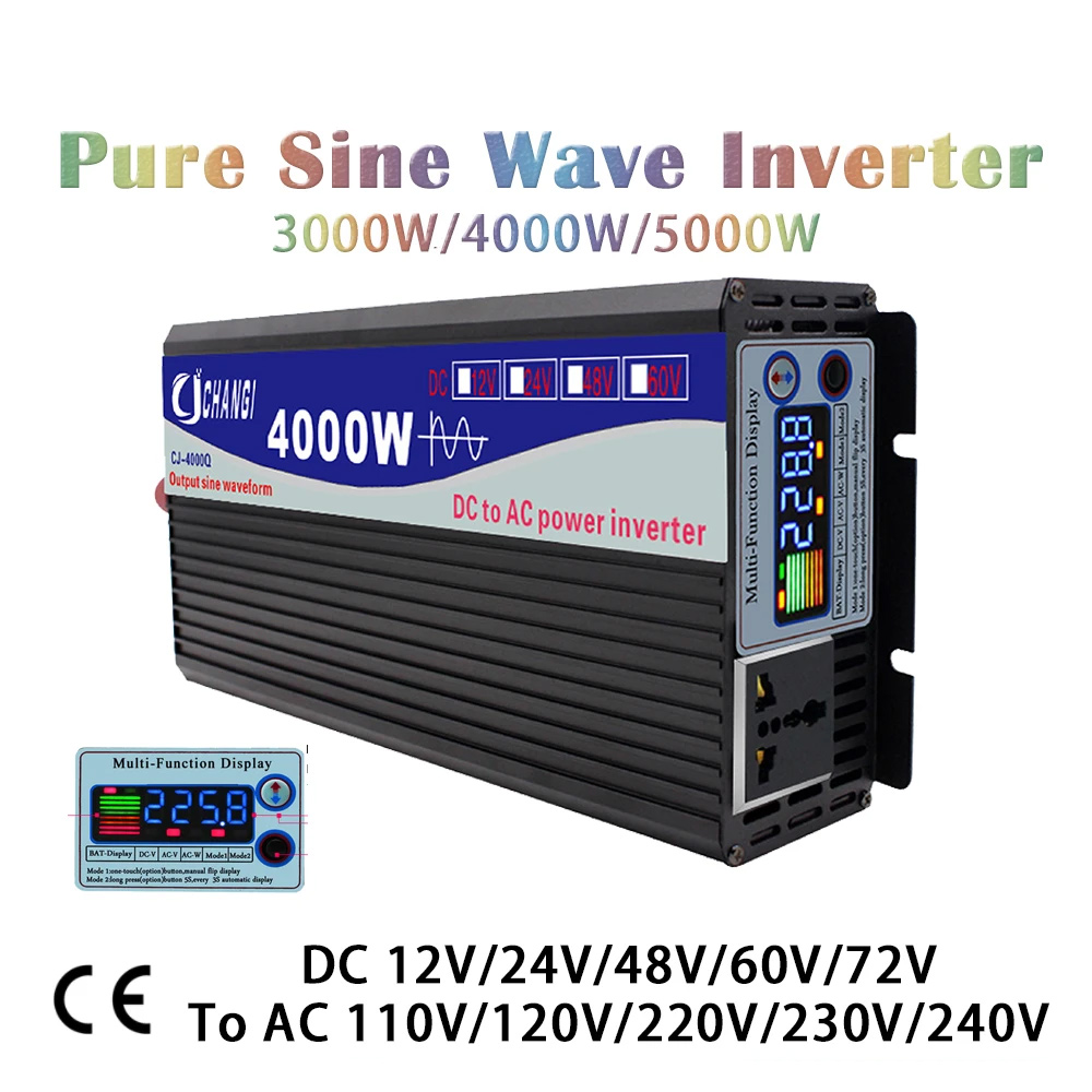 Pure Sine Wave Inverter 12v 220v 3000W 4000W 5000W Power 12V 24V 48V ...